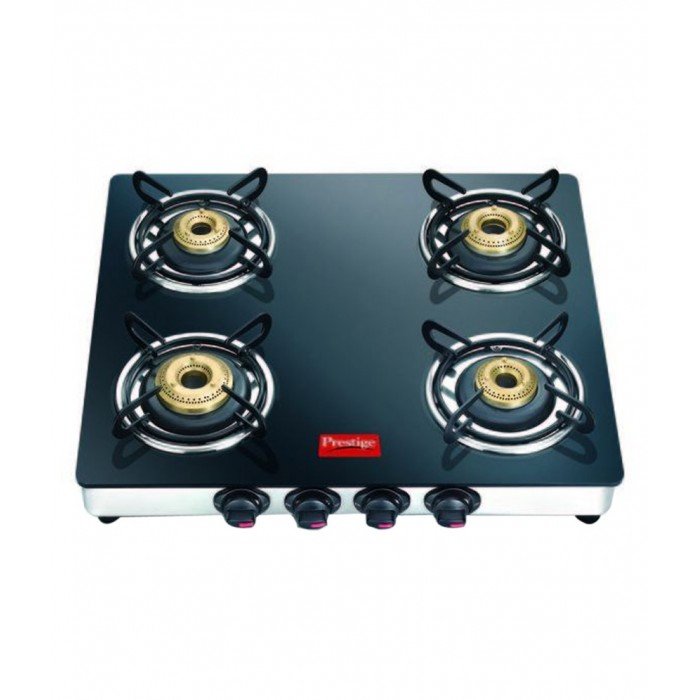 Prestige Marvel Gtm 04 Ss 4 Burner Glass Top Gas Stove