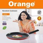 Orange Smart Cookware Nonstick Dosa Tawa - 275mm