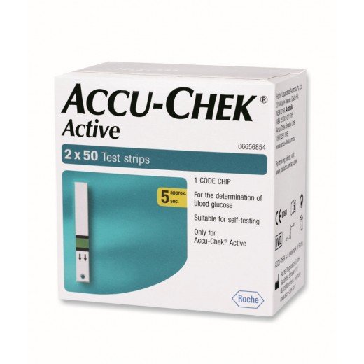 Accu-Chek Active 100 Test Strips(2 X 50)