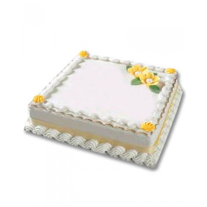 1/2 Kg Vanilla Cake with 3 Red Roses | Free Delivery | Carmel Flowers
