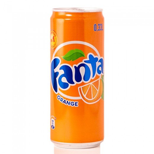 Fanta Tin - Orange Flavor, 300 ml Tin